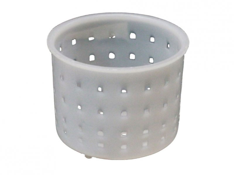 Moule rond de 4.5cm de hauteur et 6cm de diamètre pour fromage de 80 à 100g environ.
