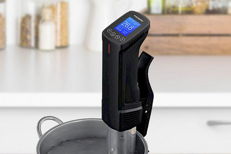 INKBIRD ISV-100W is a wifi Sous vide cooker helping your cheesemaking process with wireless control, uniform and fast heat circulation, temperature alarm, silent design.