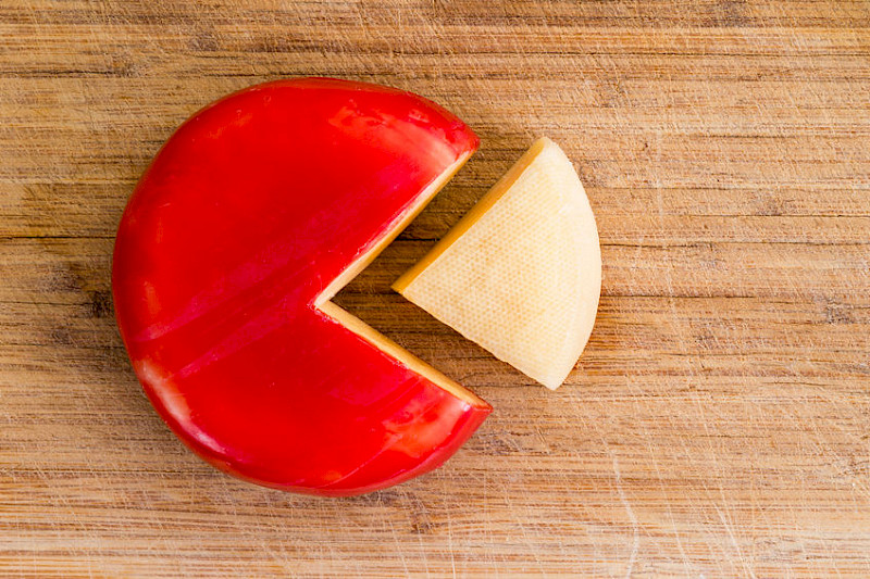 Bloc de cire à fromage de 600g pour des fromages nécessitant un cirage, de type gouda.