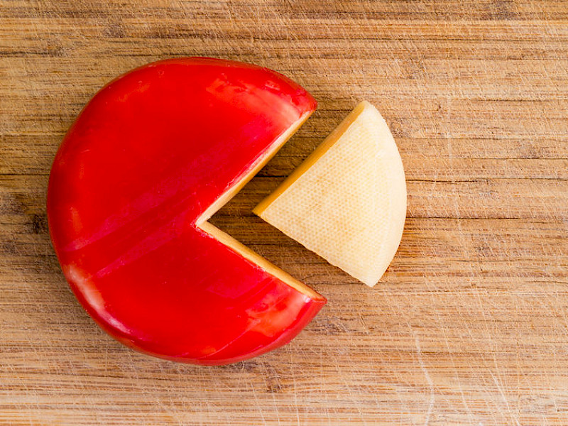 Bloc de cire à fromage de 600g pour des fromages nécessitant un cirage, de type gouda.