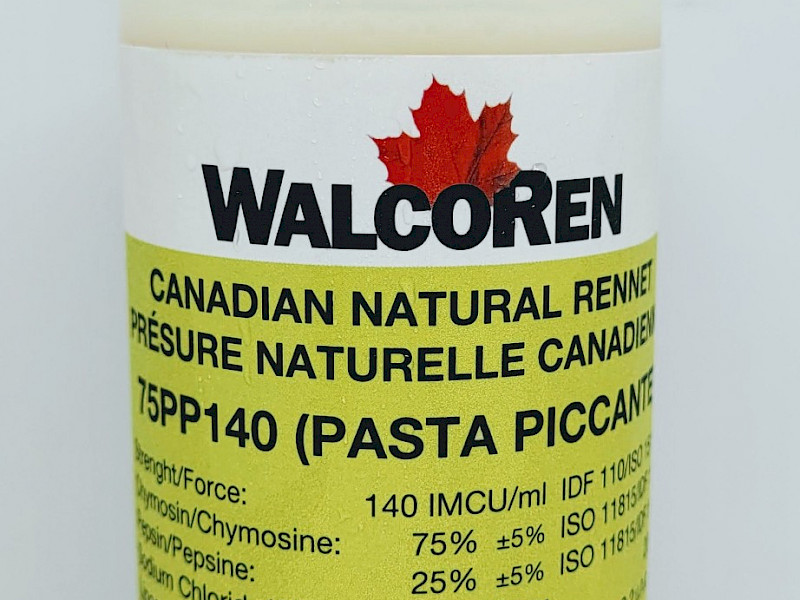 Bouteille de 250ml de présure de chevreau en pâte liquide naturelle, sans OGM et biologique. Coagulant pour le lait.